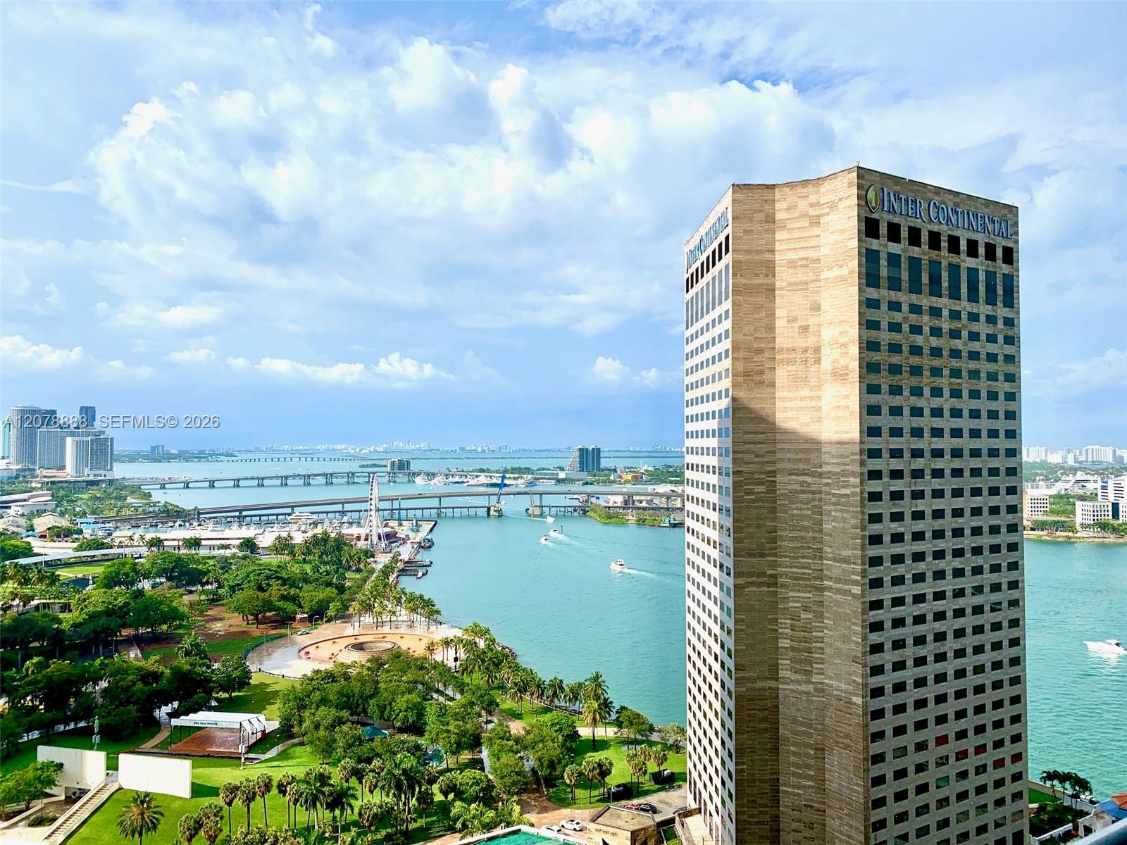 Balcony view east. Views all the way to Miami Beach and Fort Lauderdale.
