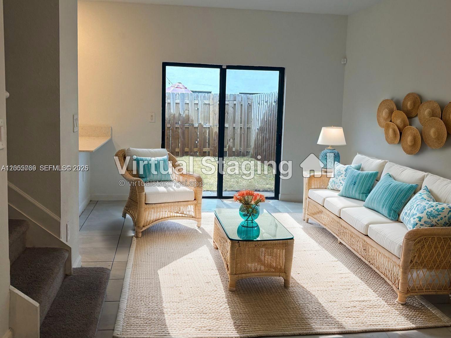 Virtual Furnished Living Room