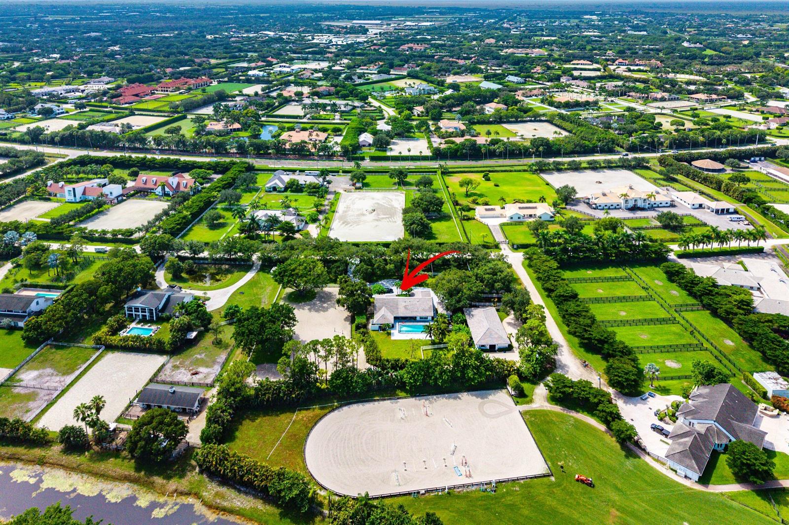 Aerial view of location