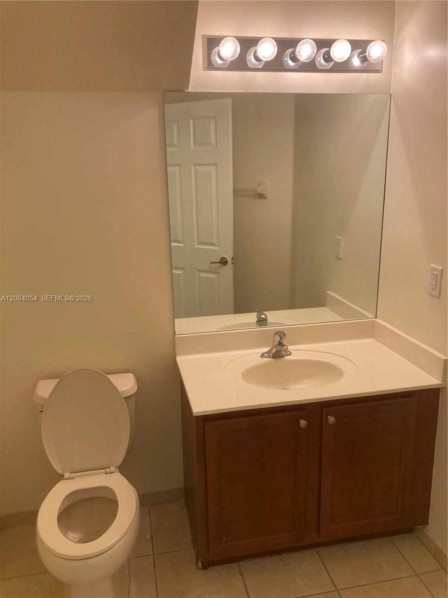 half bathroom first floor of unit