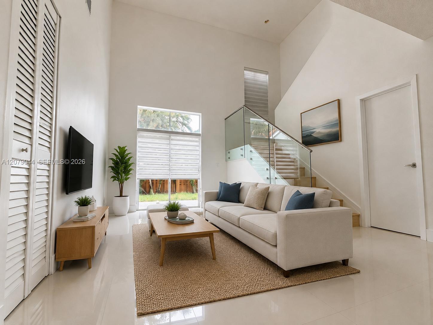 Living  Room Staged