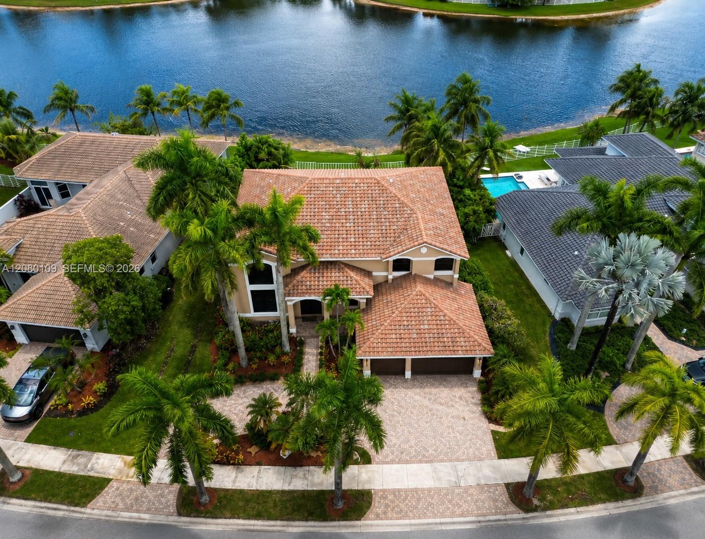 Aerial Front & Lake View