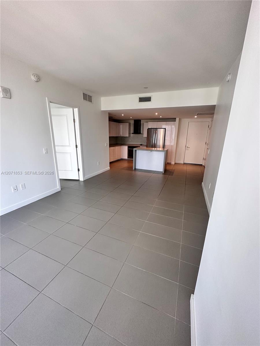 View from living/dinning room to Kitchen