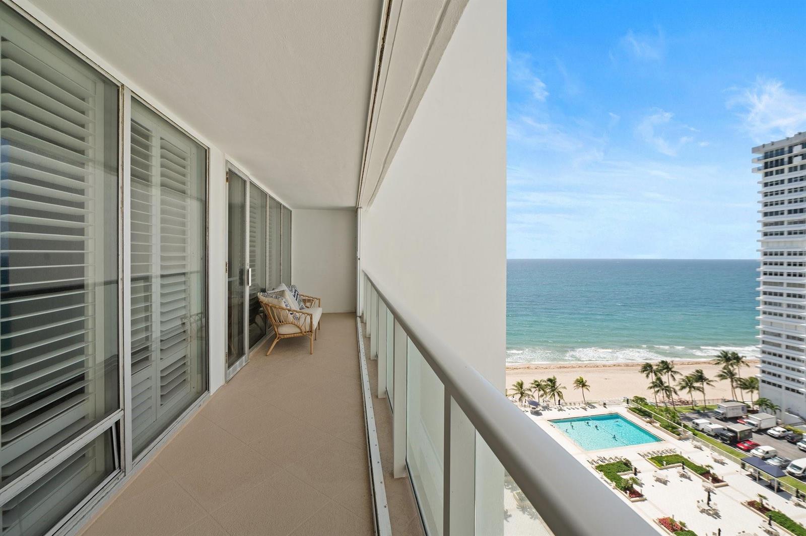 Ocean view from the bedroom terrace