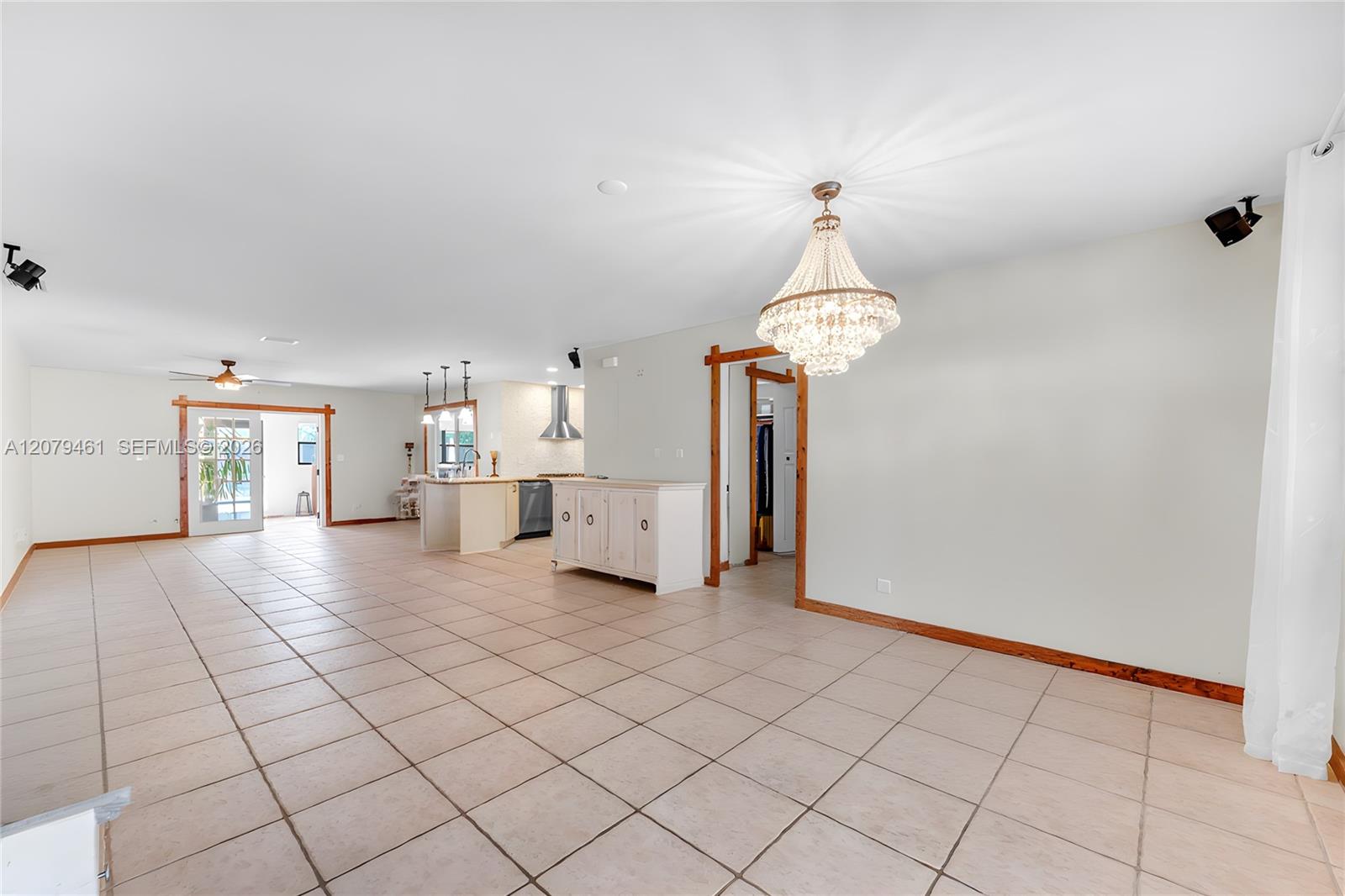 Family Room/Dining Area Shown Empty