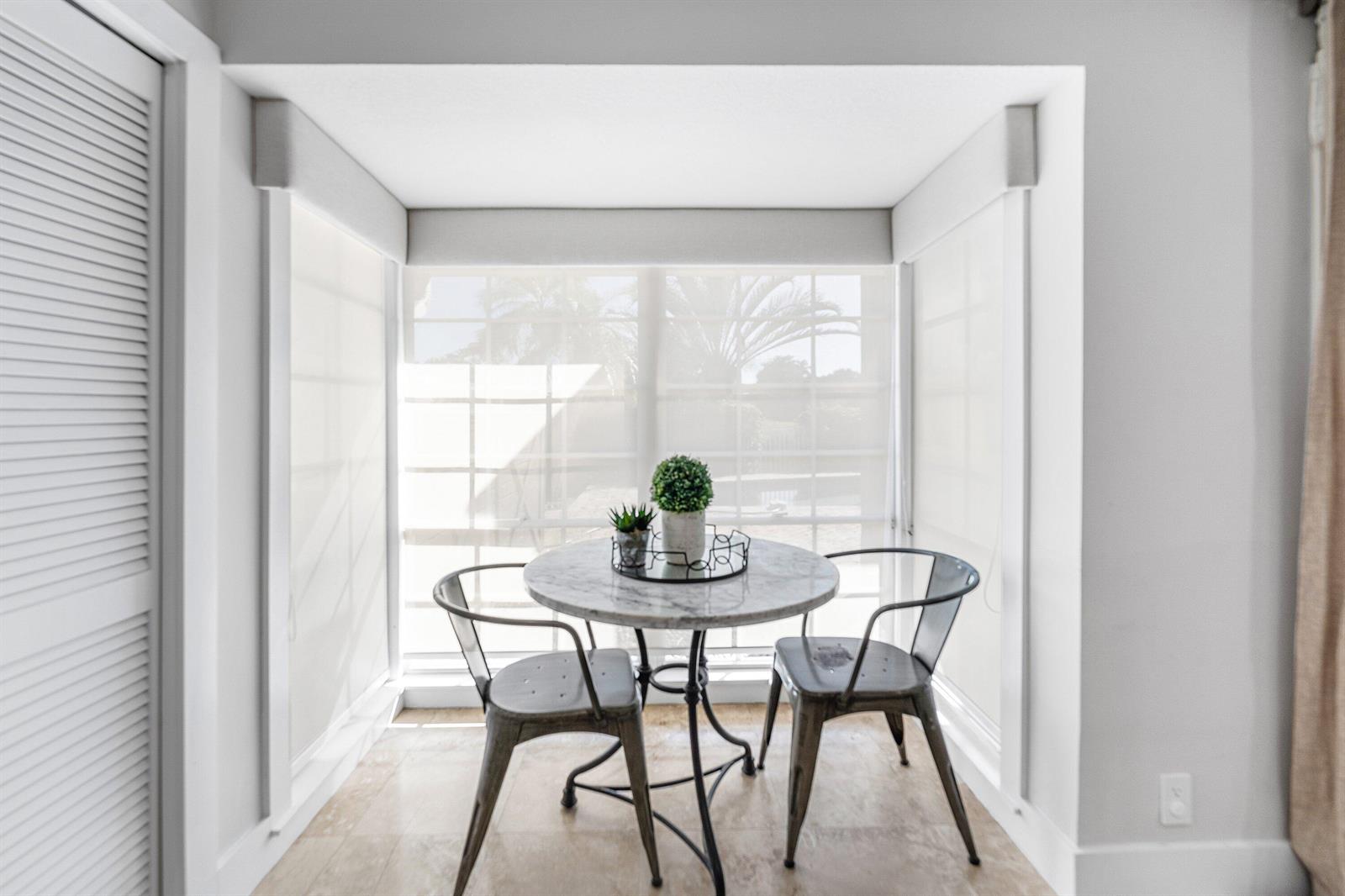Breakfast nook view