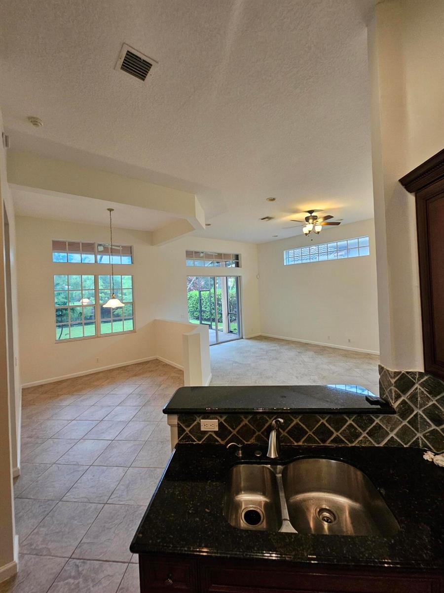 FAMILY ROOM VIEW FROM KITCHEN
