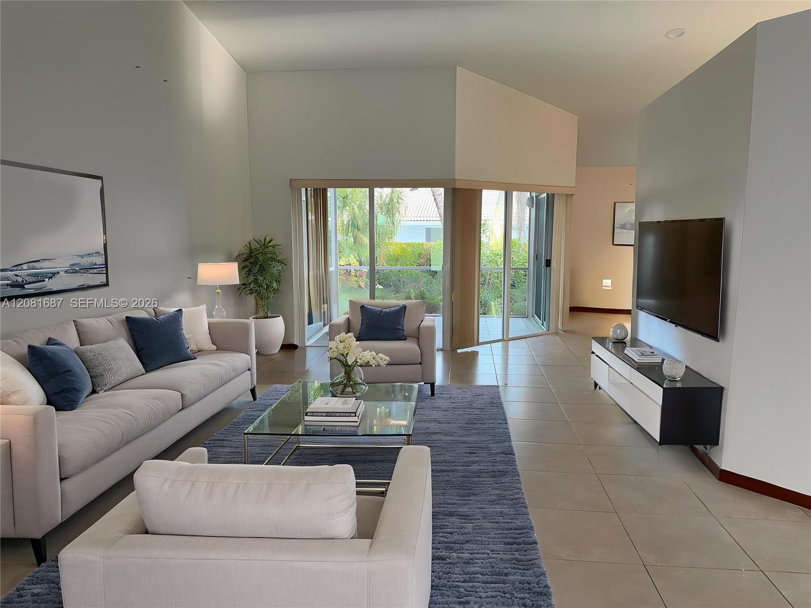 Staged living room