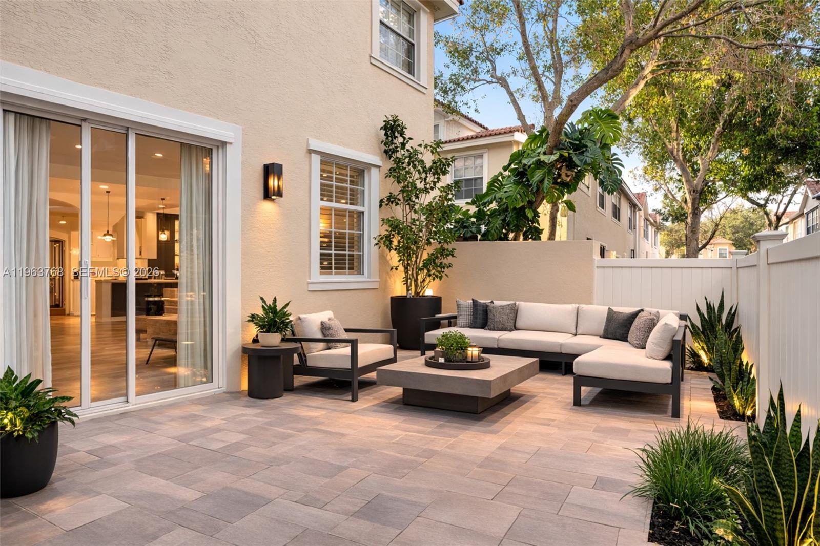 Virtually Staged Patio.