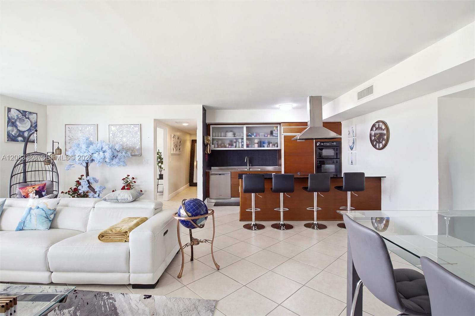 Kitchen From Living Area