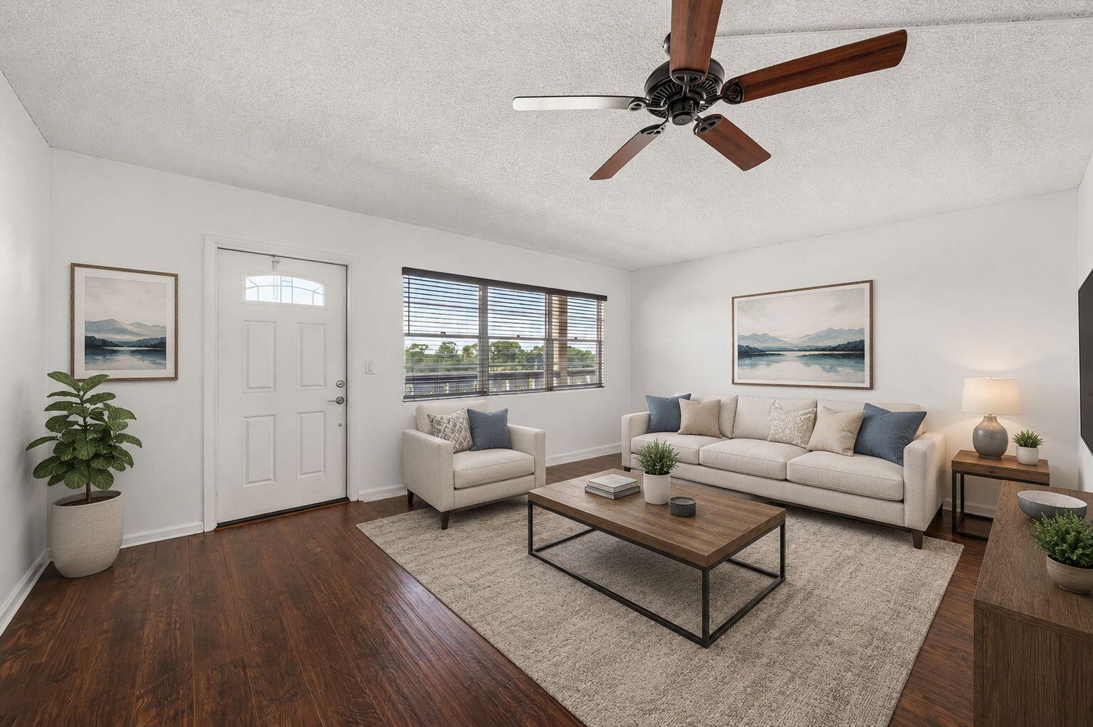 Digitally Staged - Living Room Staged