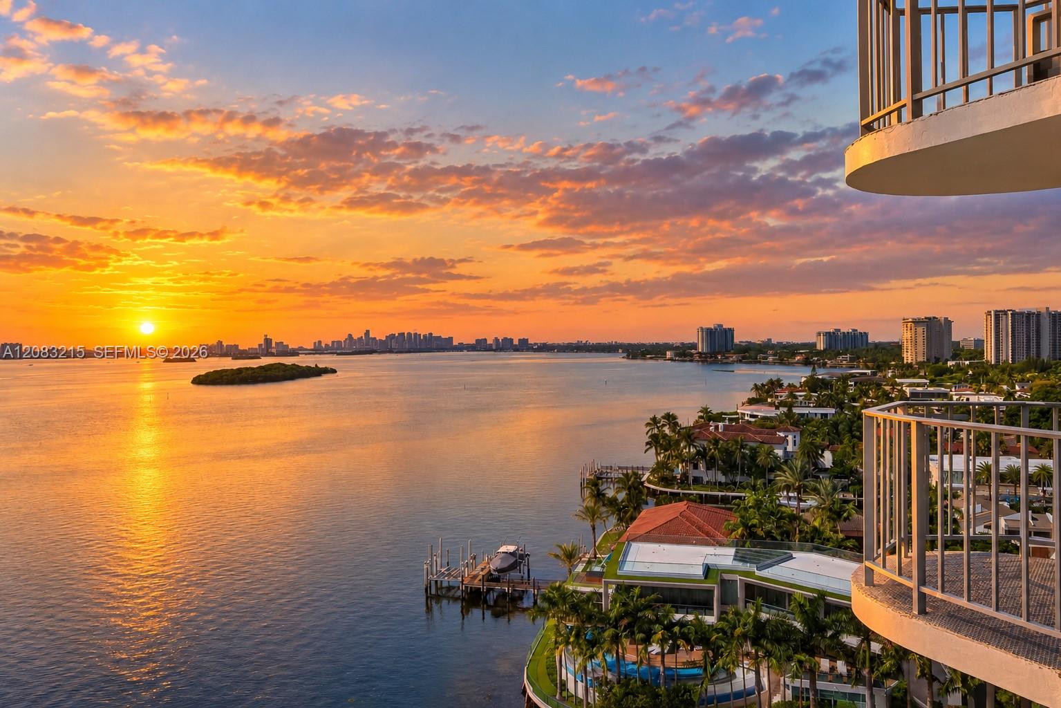 sunset from balcony