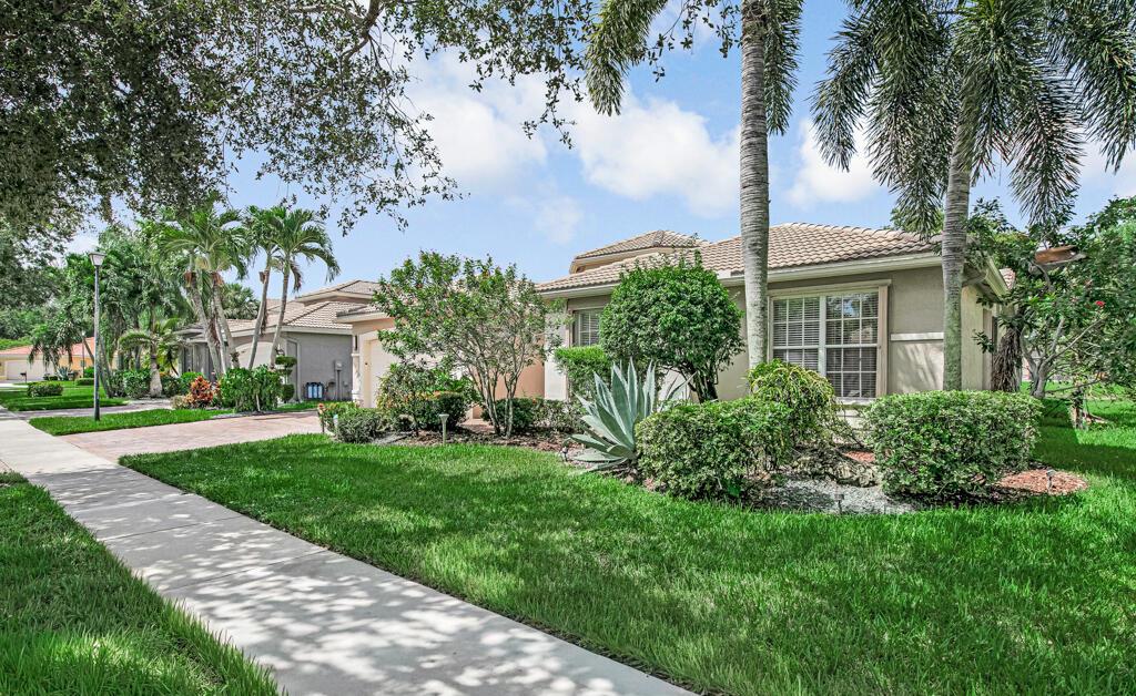 Lush landscaping