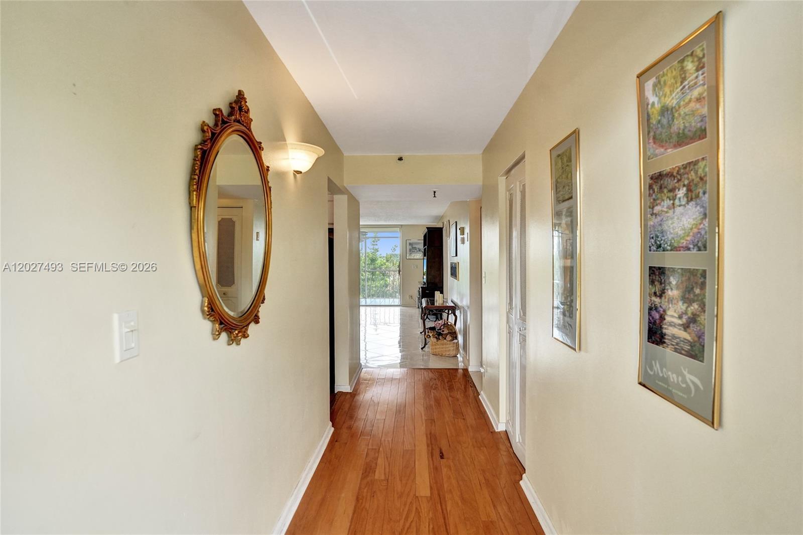 Home Entry View is accented by Hard Wood Floors!