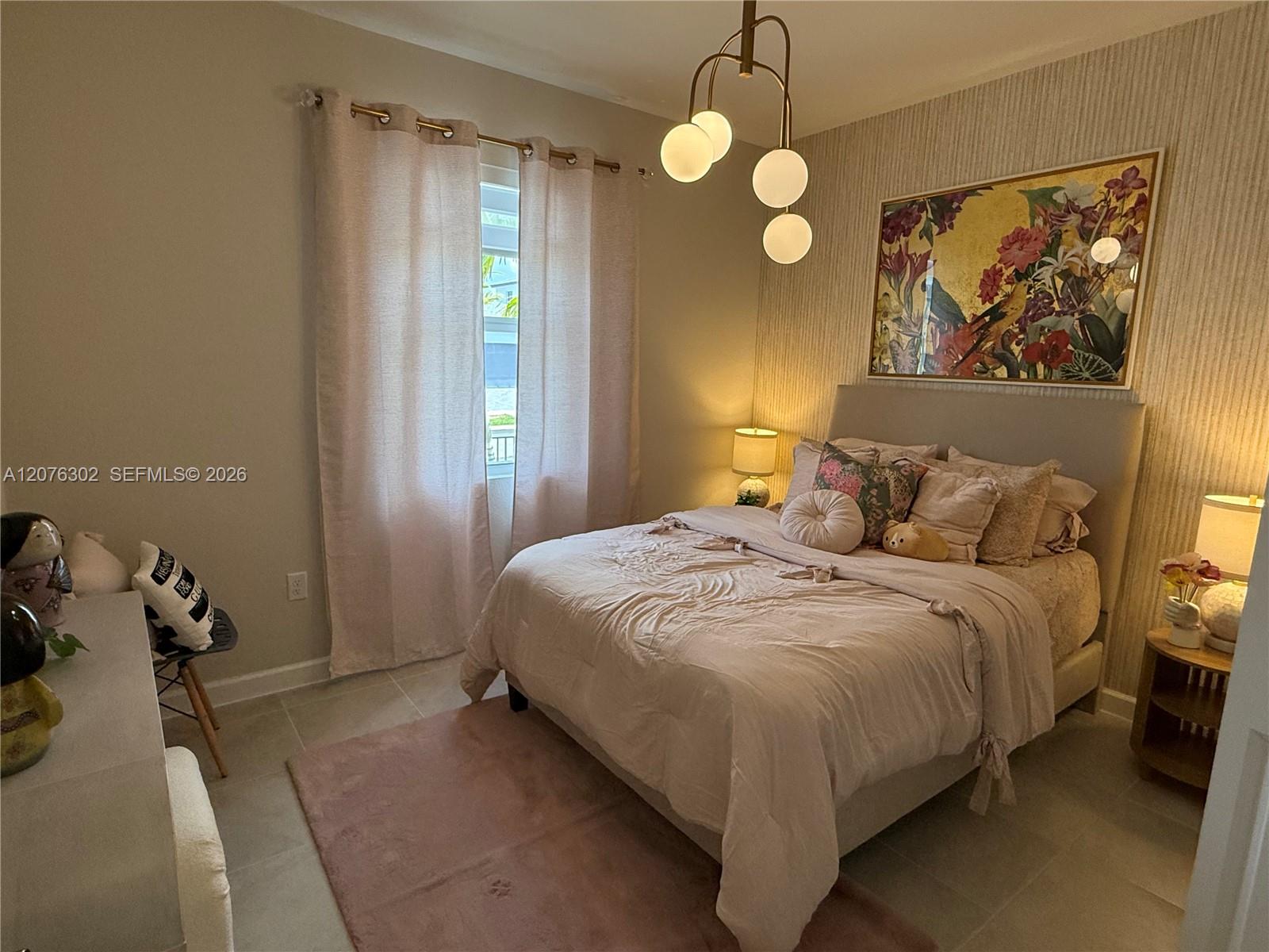 Staged 1st Bedroom