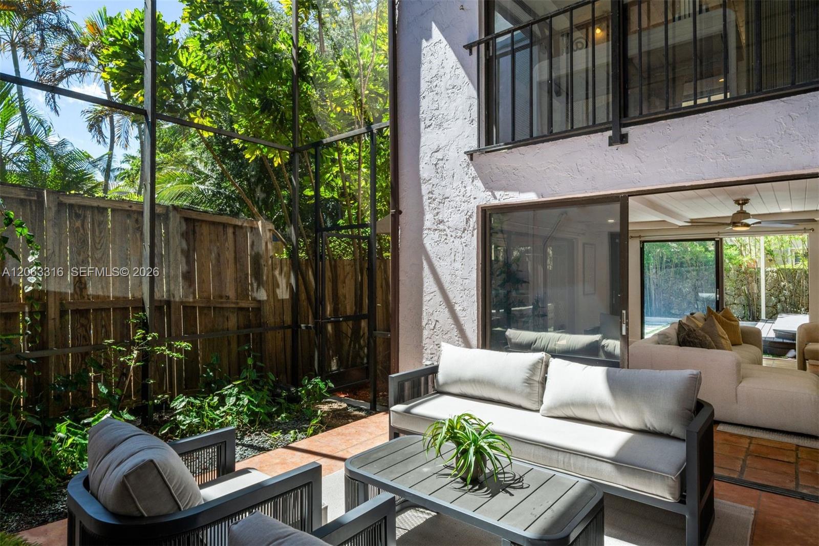 Beautiful sunsets from private 11.4' x 12' atrium