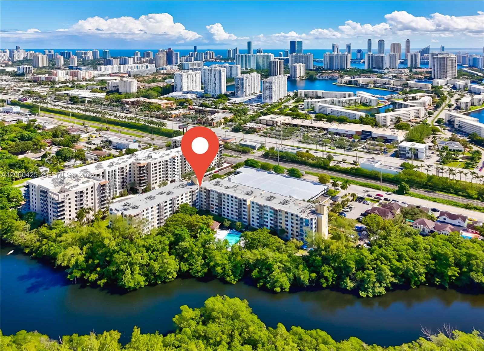 Across from Aventura