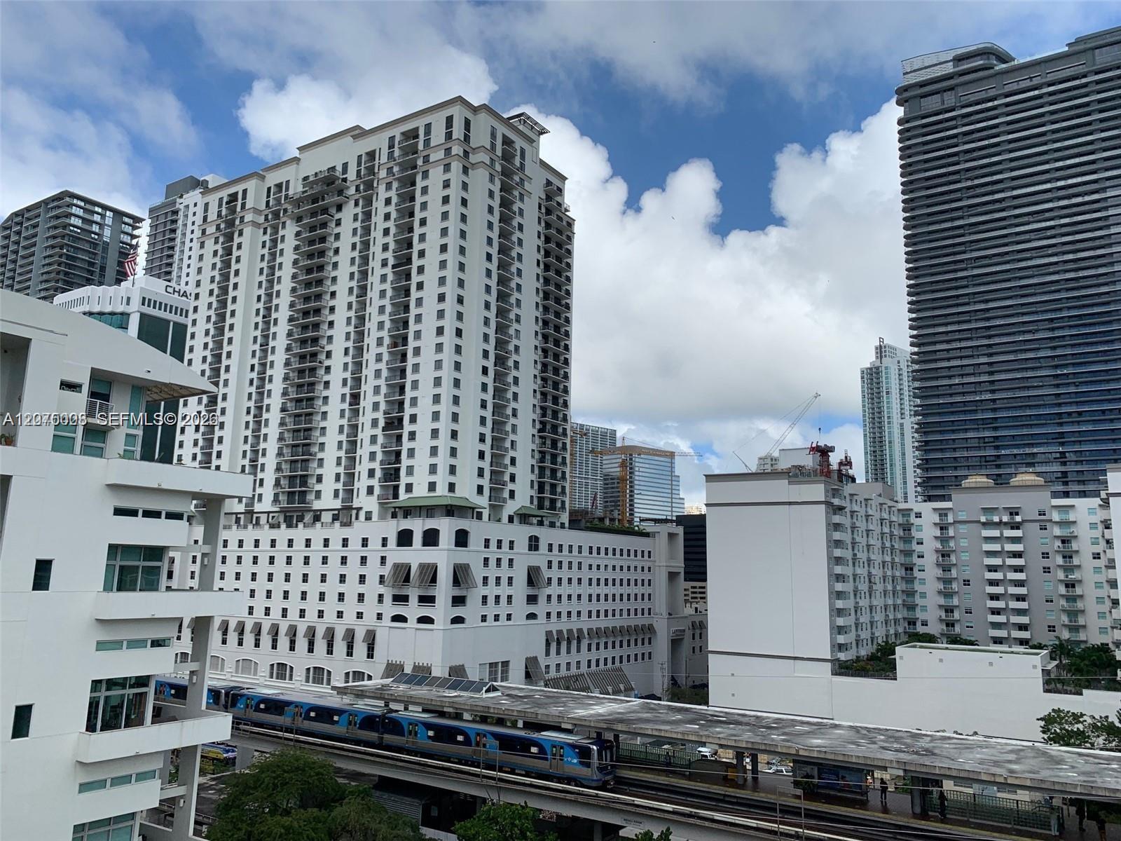 view from unit, right next to underline and Brickell metro station