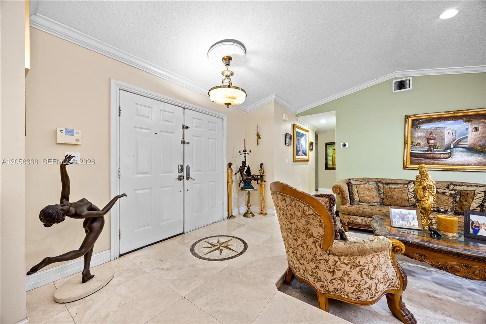 Front and living area.