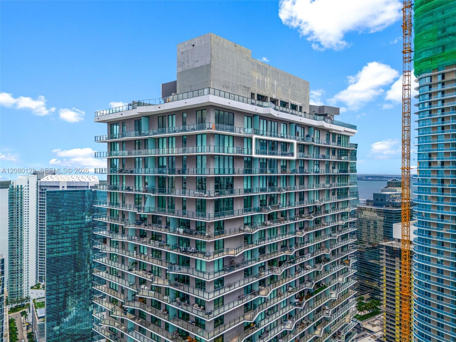 Iconic SLS Brickell Dua tower in the heart of Brickell - Miami's most walkable luxury neighborhood.