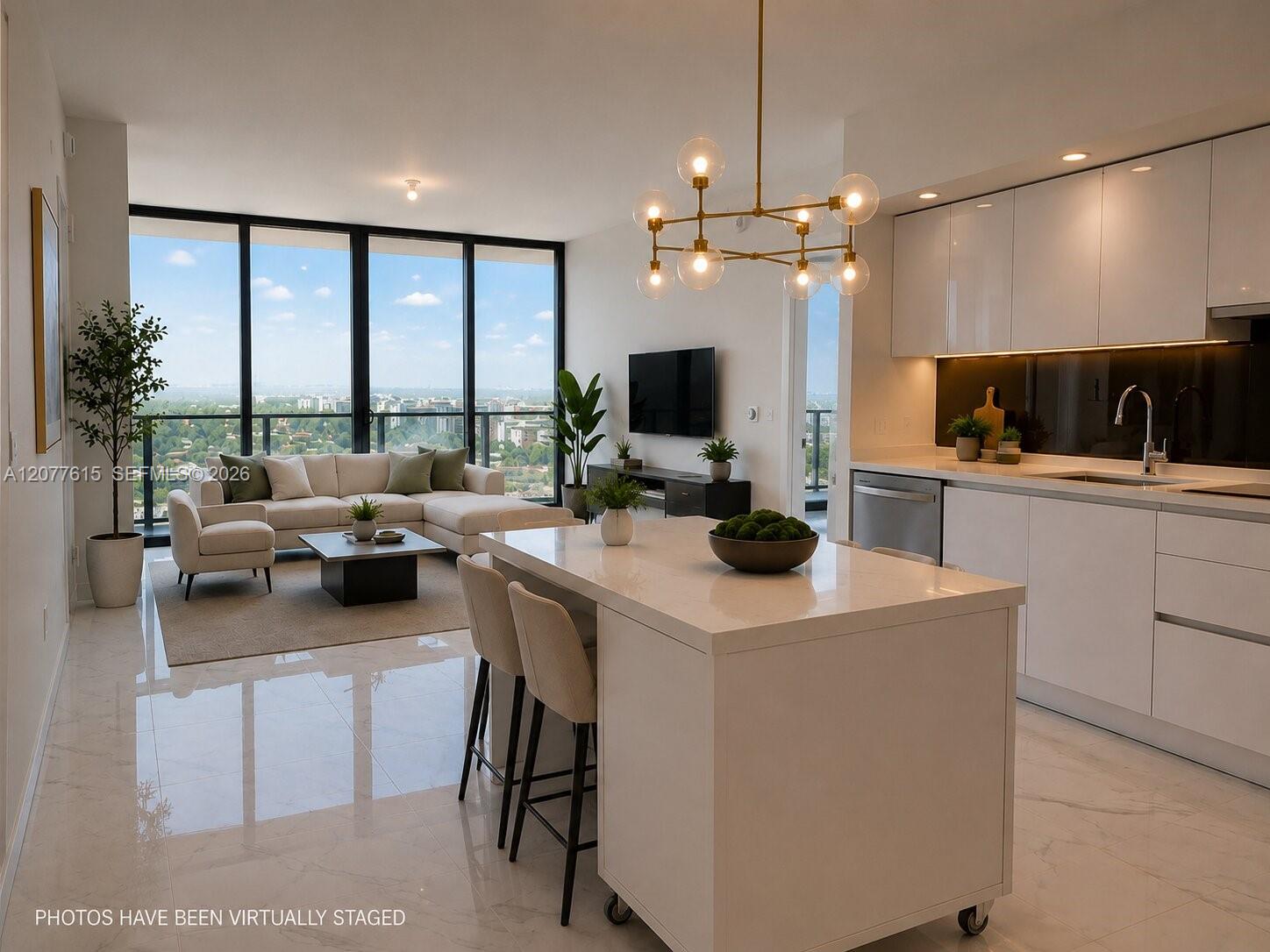 Photos have been virtually staged & altered. Virtually staged for illustration purposes. Furniture, décor, lighting, and finishes shown are not currently present or included in the sale.
