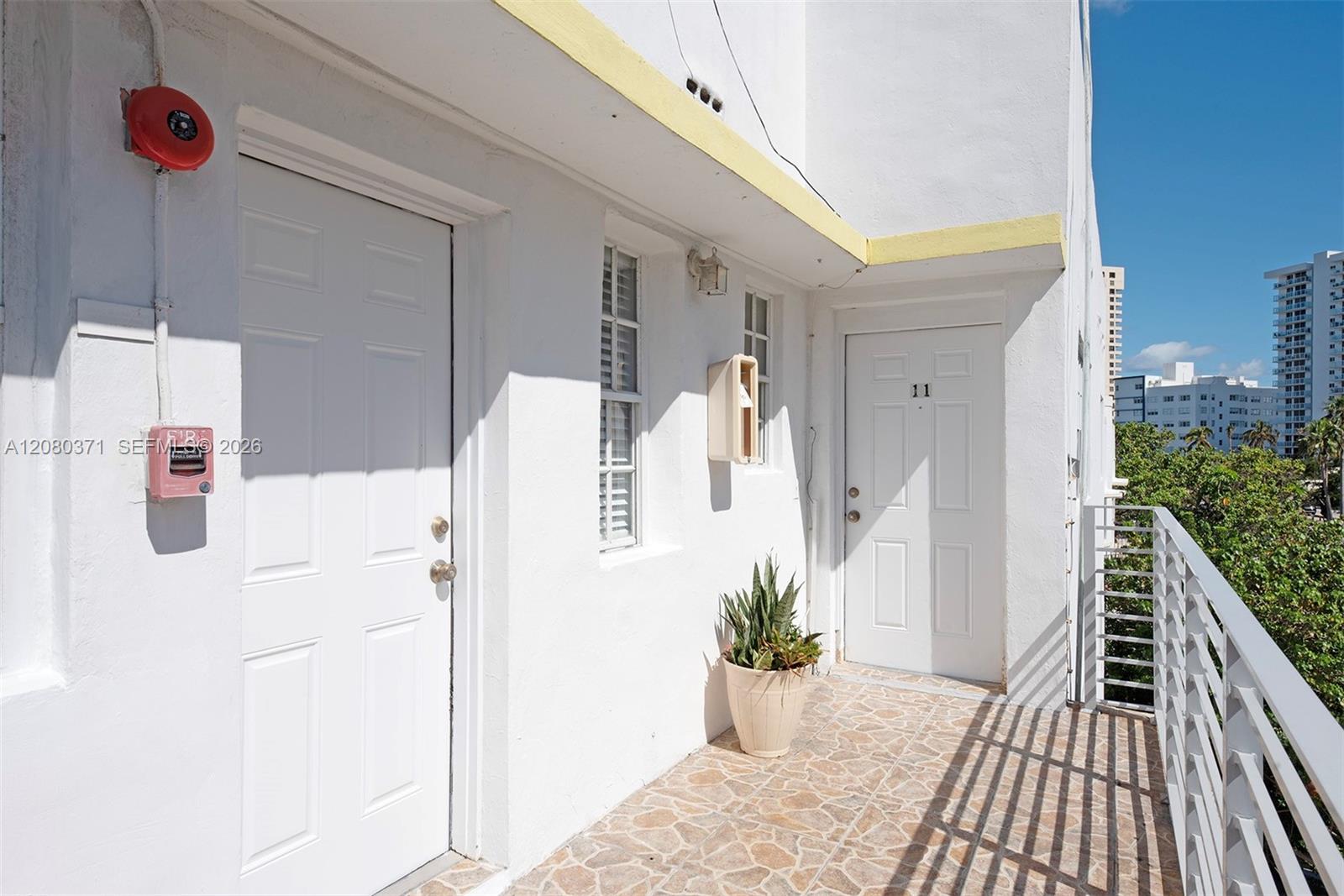 entry & balcony