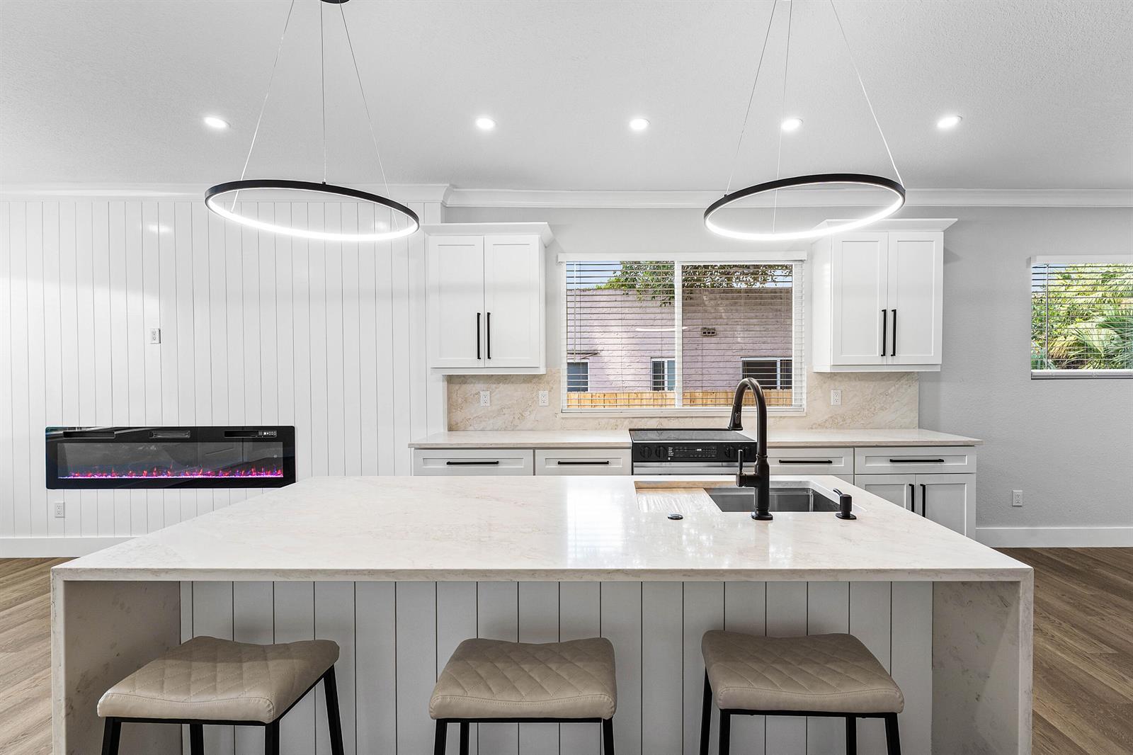 WATERFALL KITCHEN ISLAND