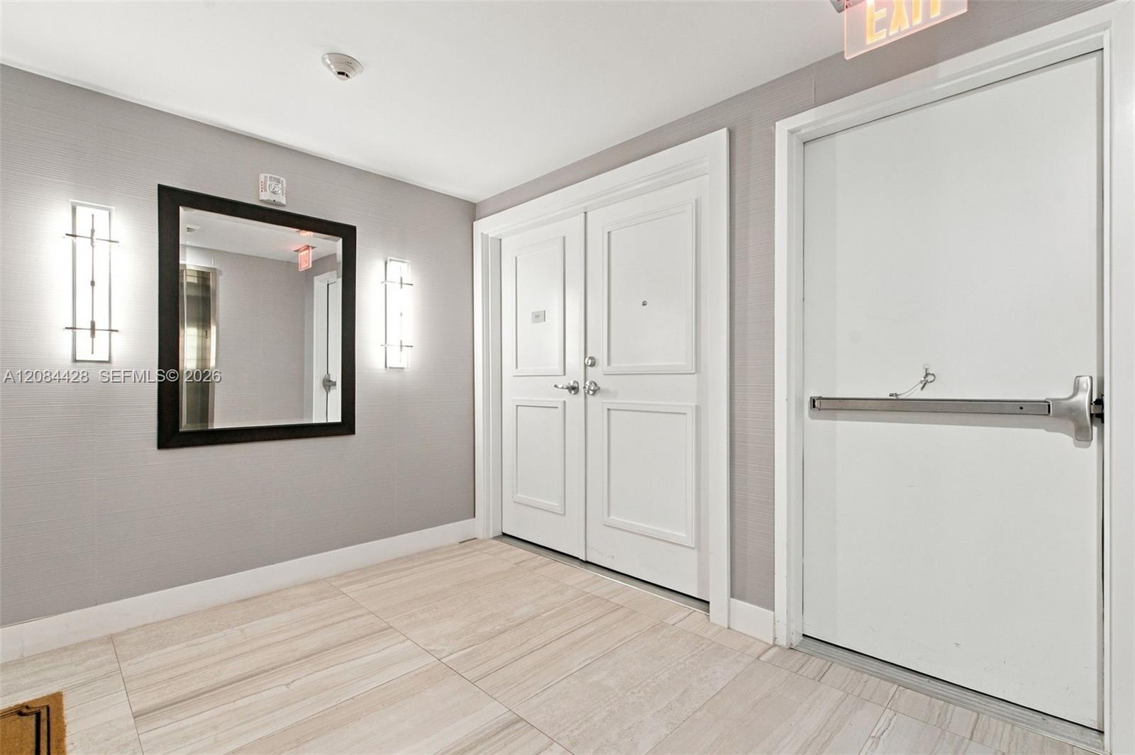 Elegant private residence entry.
