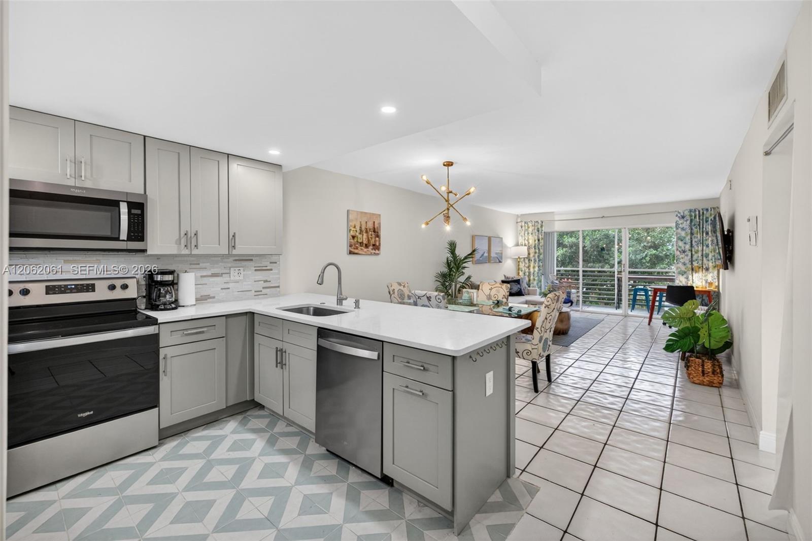 Fully equipped kitchen with stainless steel appliances, coffee maker, cookware, and all essentials—perfect for preparing anything from a quick breakfast to a full home-cooked meal.