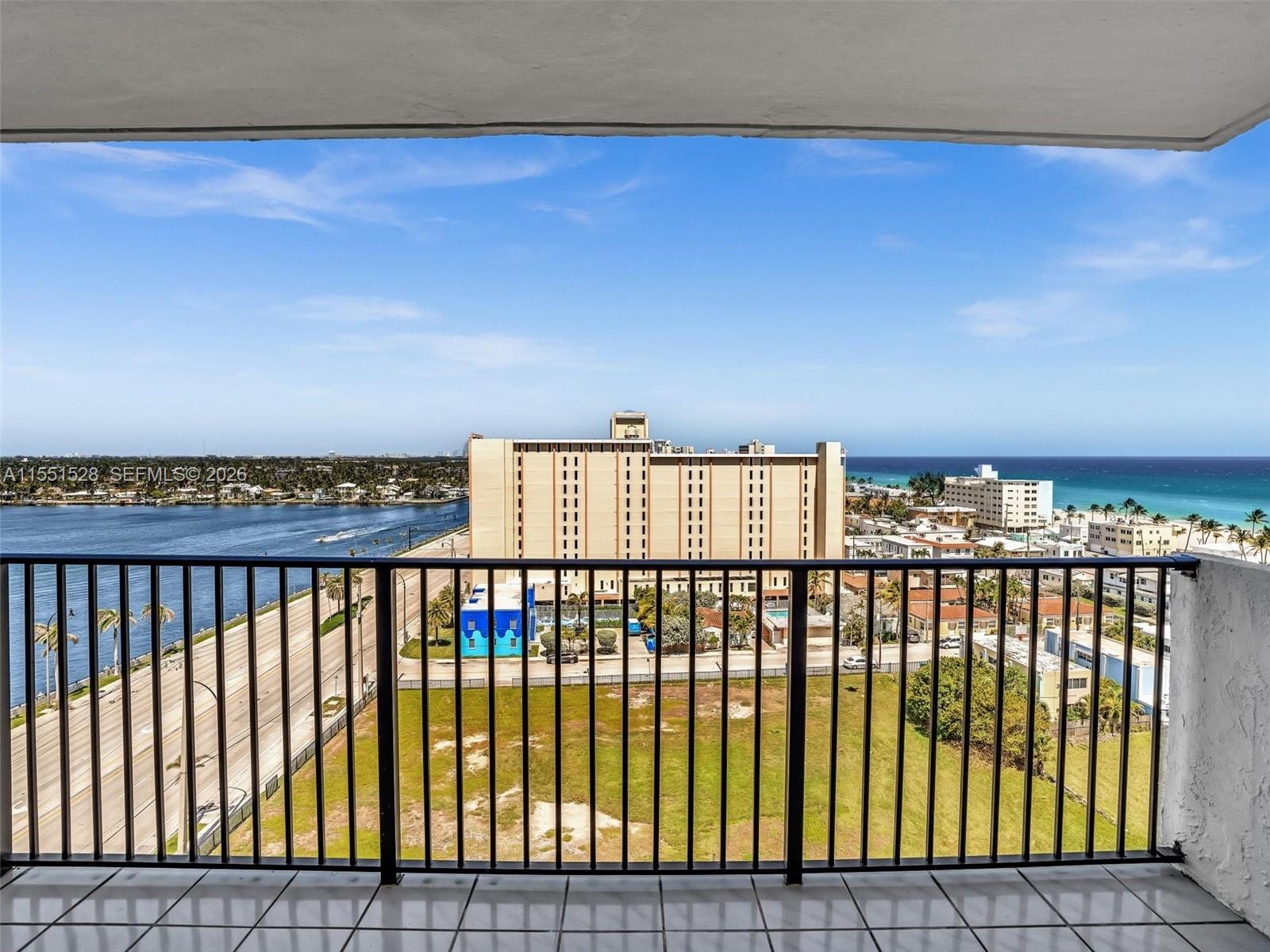 Intercoastal and Ocean from expansive balcony