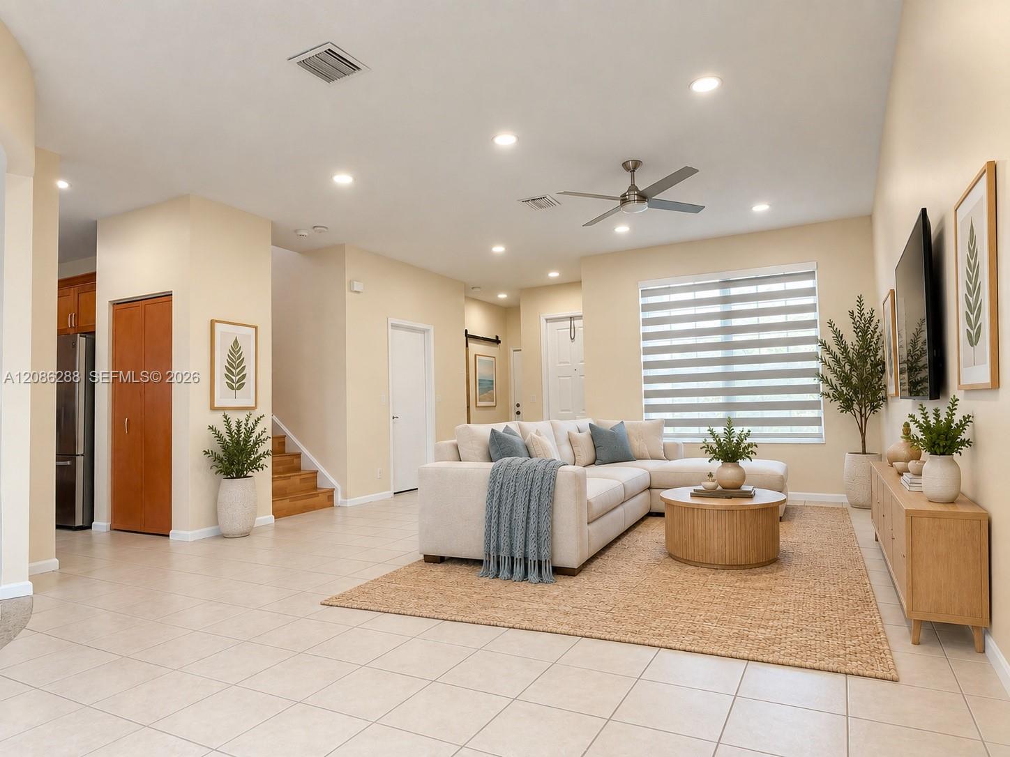 Virtually staged using AI for illustrative purposes. Furniture and décor shown may not be present