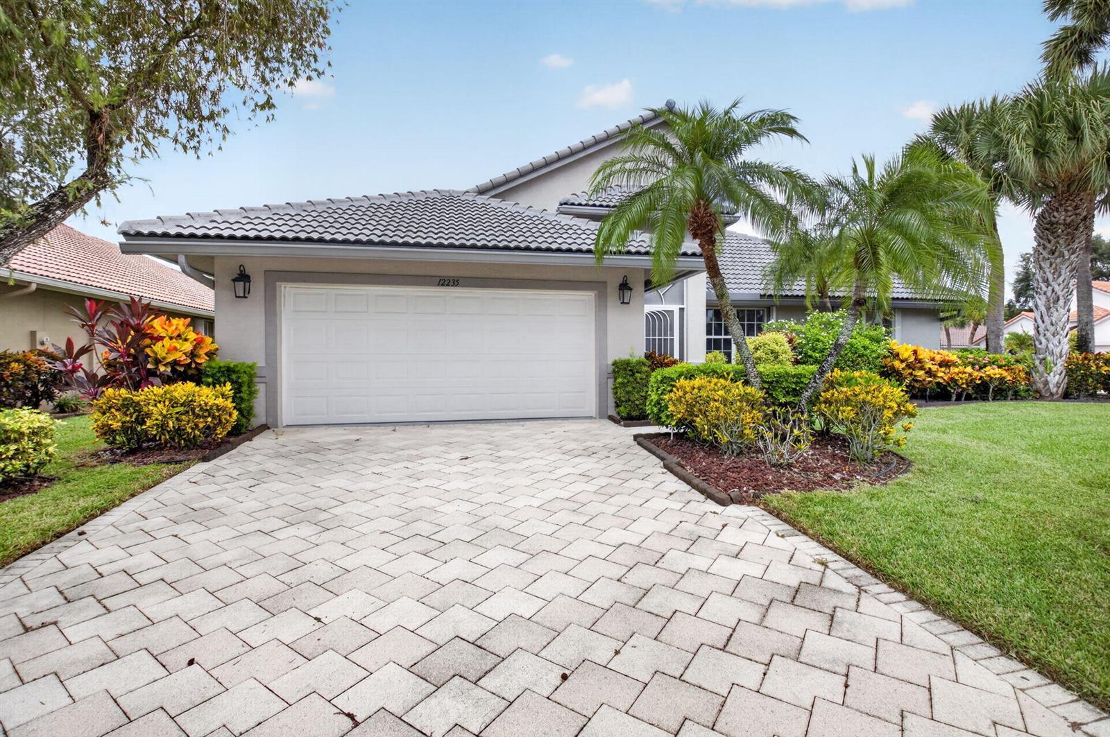 Brick paved driveway