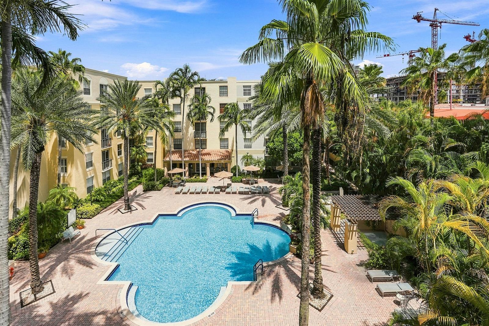 Pool courtyard
