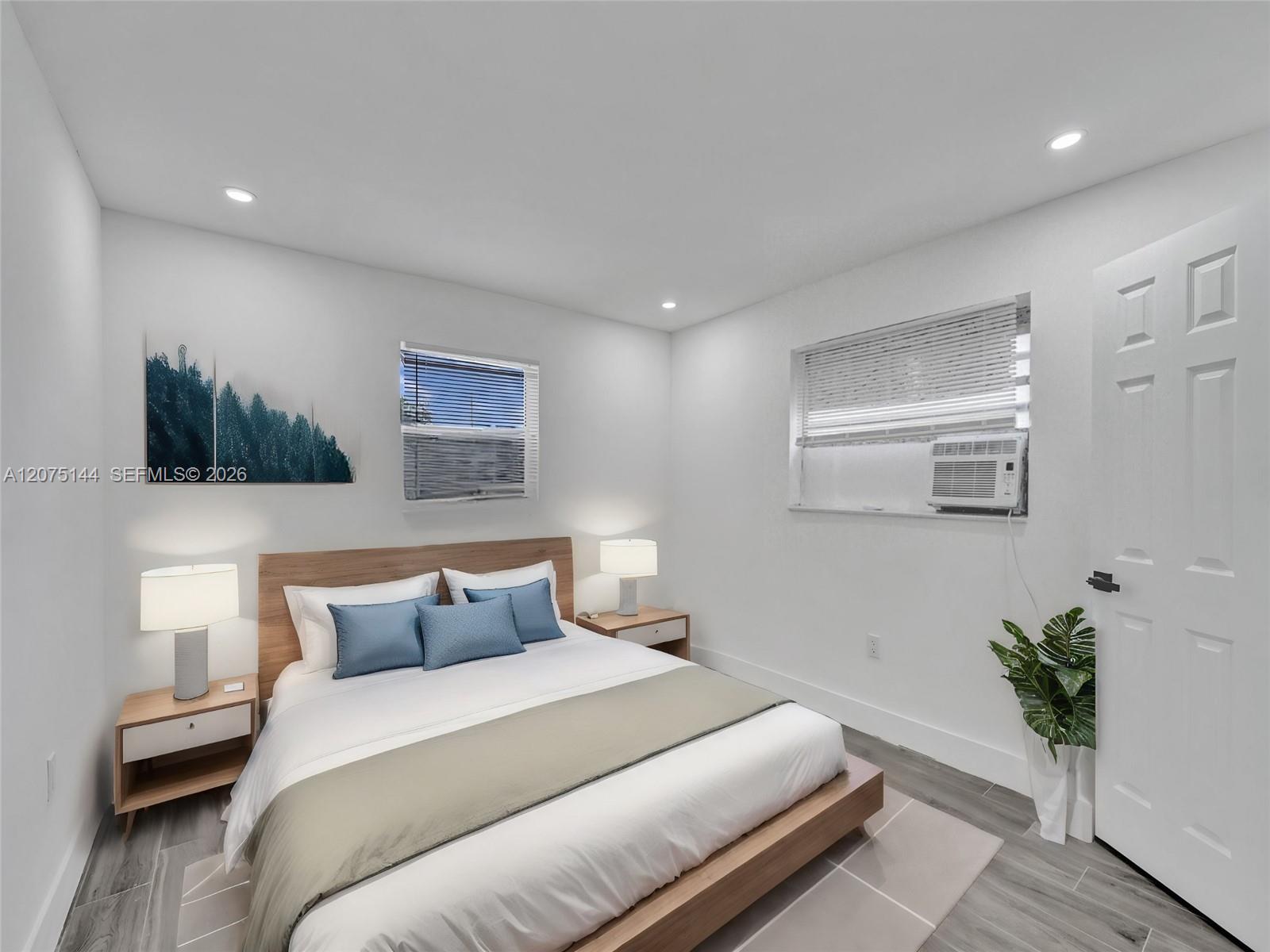 The unit is UNFURNISHED- This photo is VIRTUAL STAGED FOR VISUALIZATION