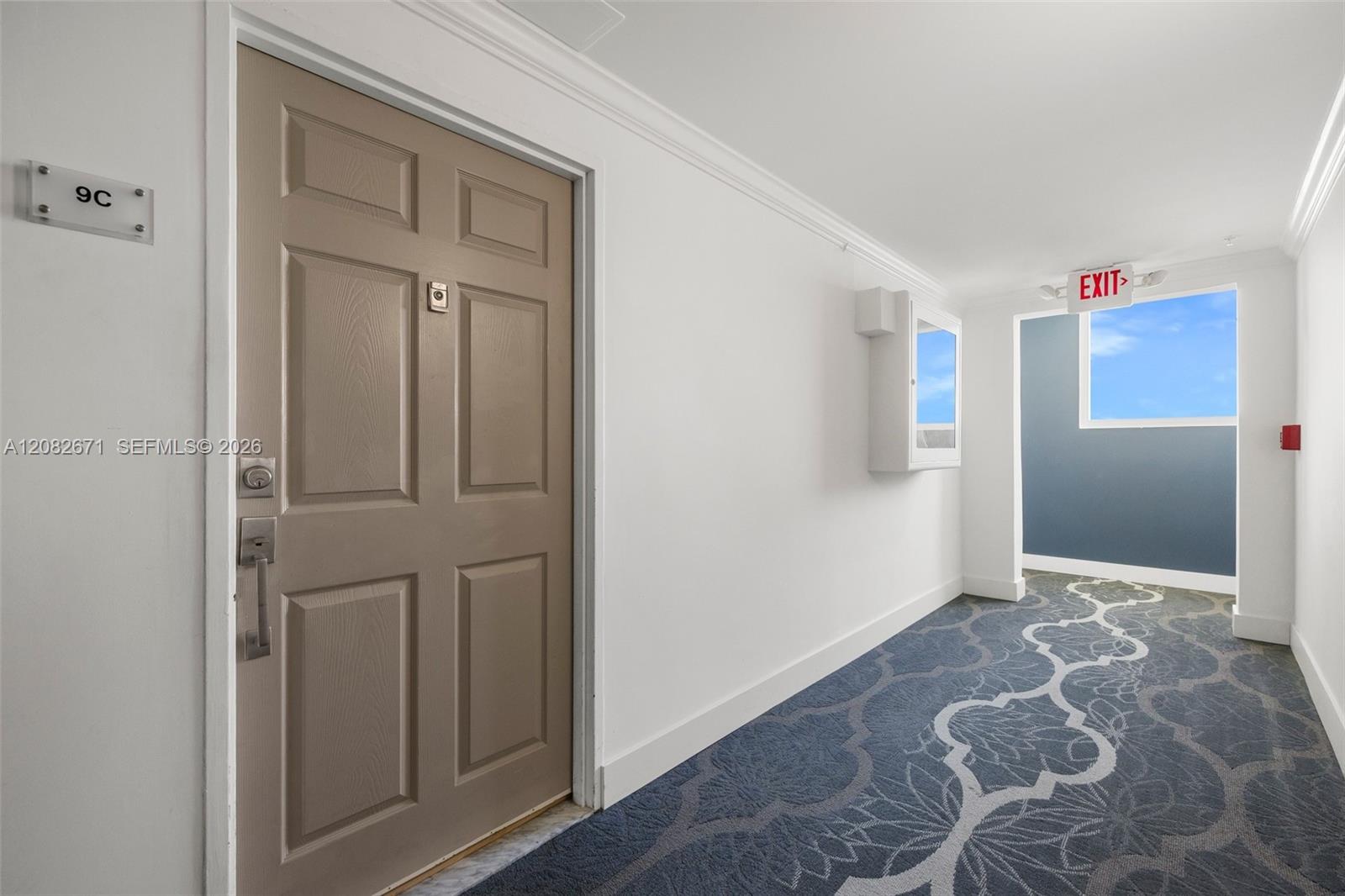 Private entry to Residence 9C.