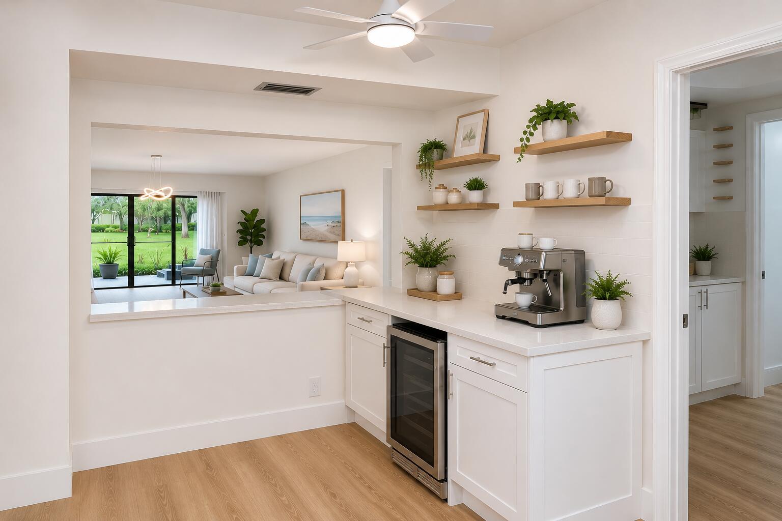 Virtual Staging of Coffee BAr
