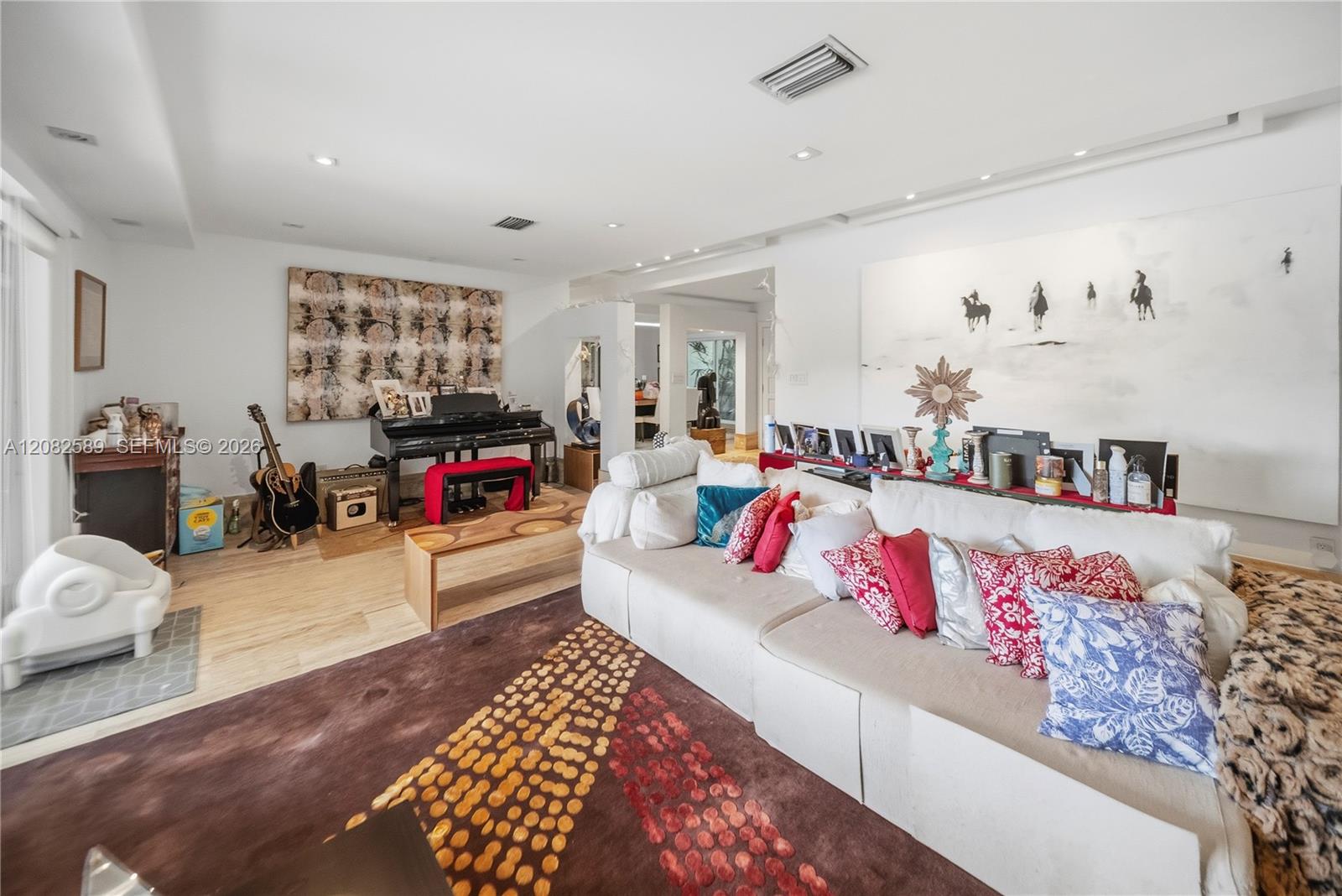 Spacious living room with an open-concept design.