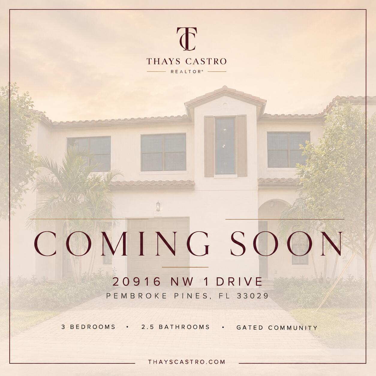 20916 NW 1ST Drive, Pembroke Pines FL 33029