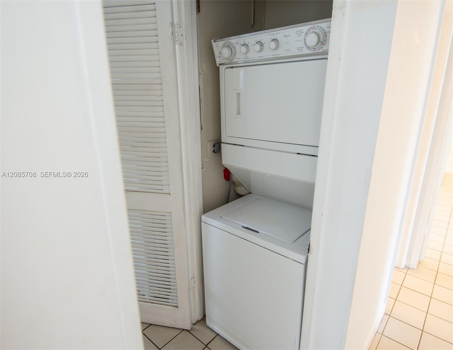 Washer & Dryer inside the unit