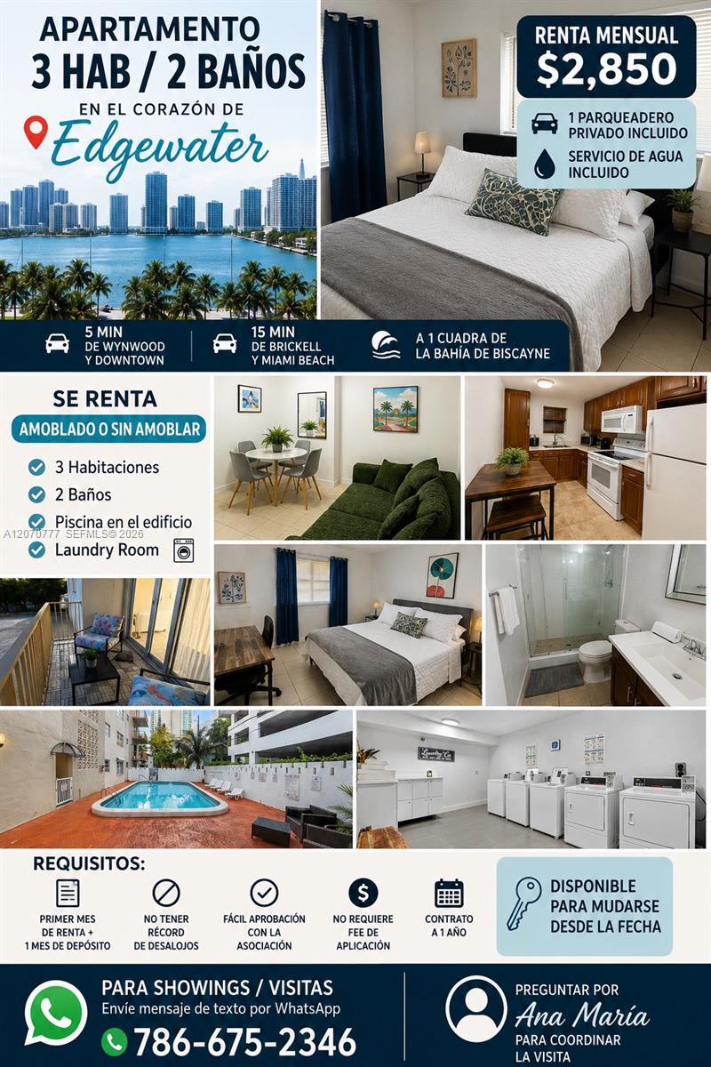 500 NE 26th St # 2C, Miami FL 33137