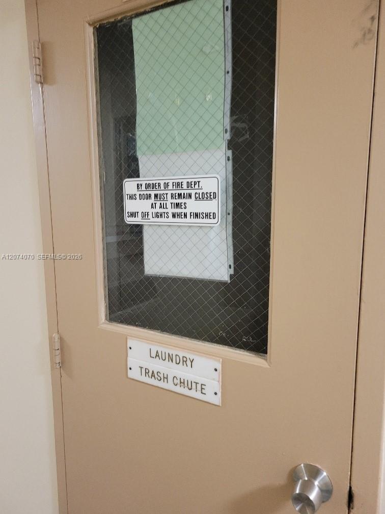 common laundry on each floor